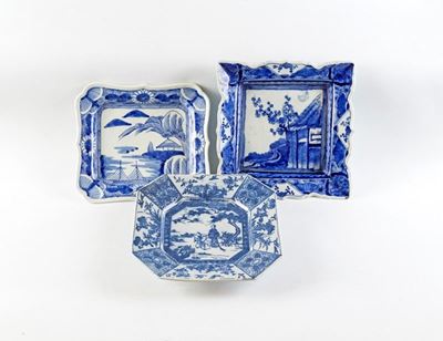 Tre Piatti da Portata in Ceramica Smaltata