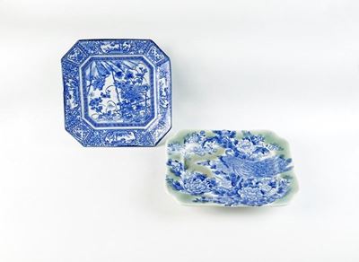 Due Piatti da Portata in Ceramica Smaltata