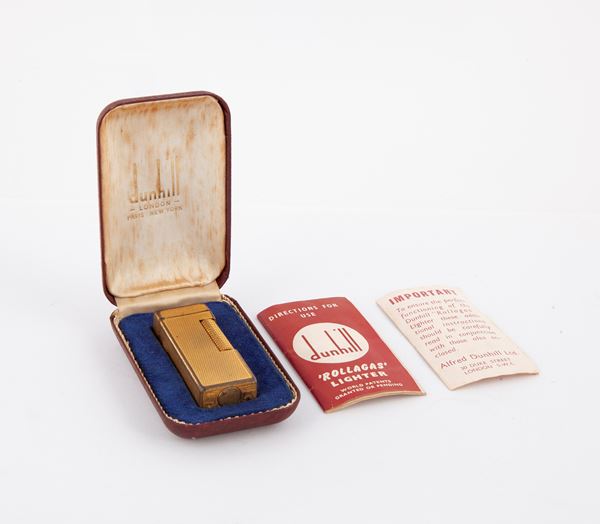 Dunhill - Accendino vintage in metallo dorato