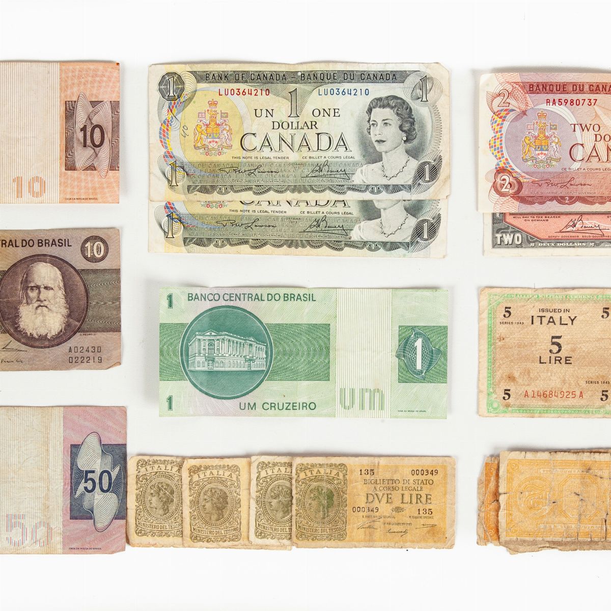 Lotto di Cartamoneta: 2 Esemplari 100 Lire Tipo Barbetti Grande "b" 08-10-1943 Azzolini/urbini Re...