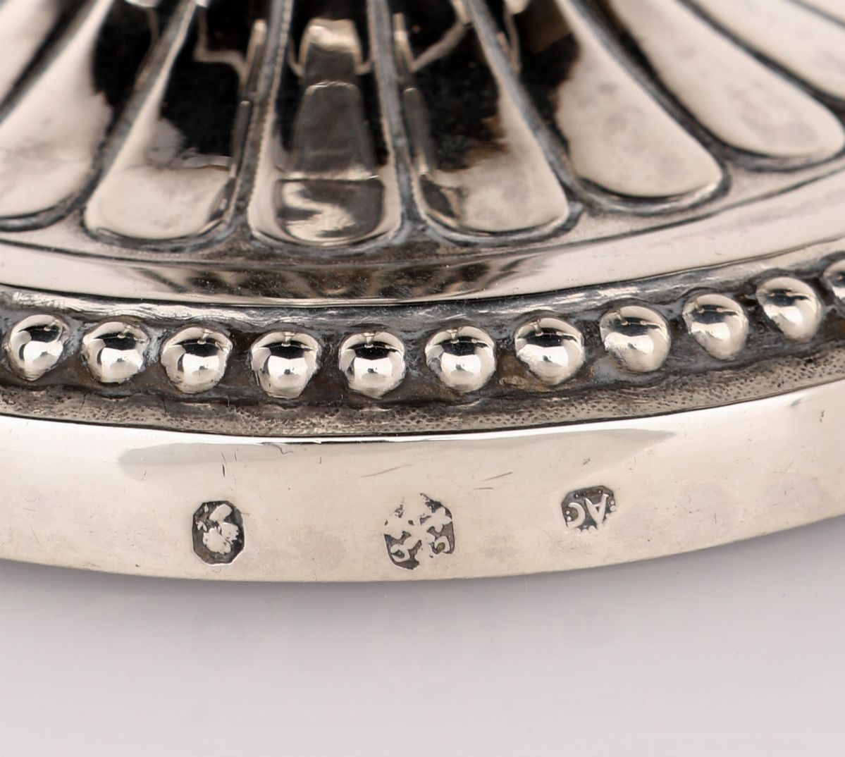 Coppia di Candelieri in Argento, Roma, Stato Pontificio, 1801, Attribuibili All'argentiere Achill...