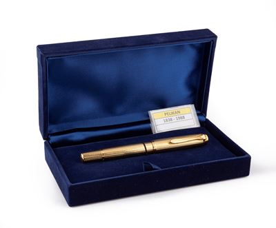Pelikan Revival M760 Souverain Jubilee 1838-1988 - Penna Stilografica in Metallo Placcato in Oro ...