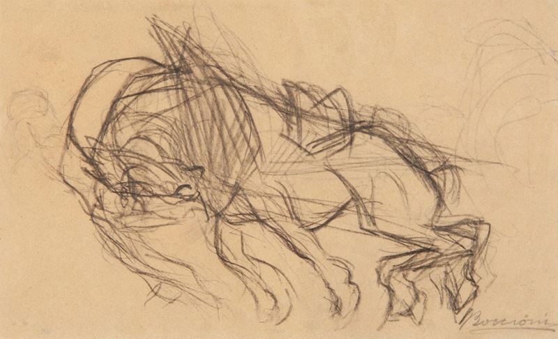 Umberto Boccioni - Studio per "gigante e Pigmeo" e "la Città che Sale".