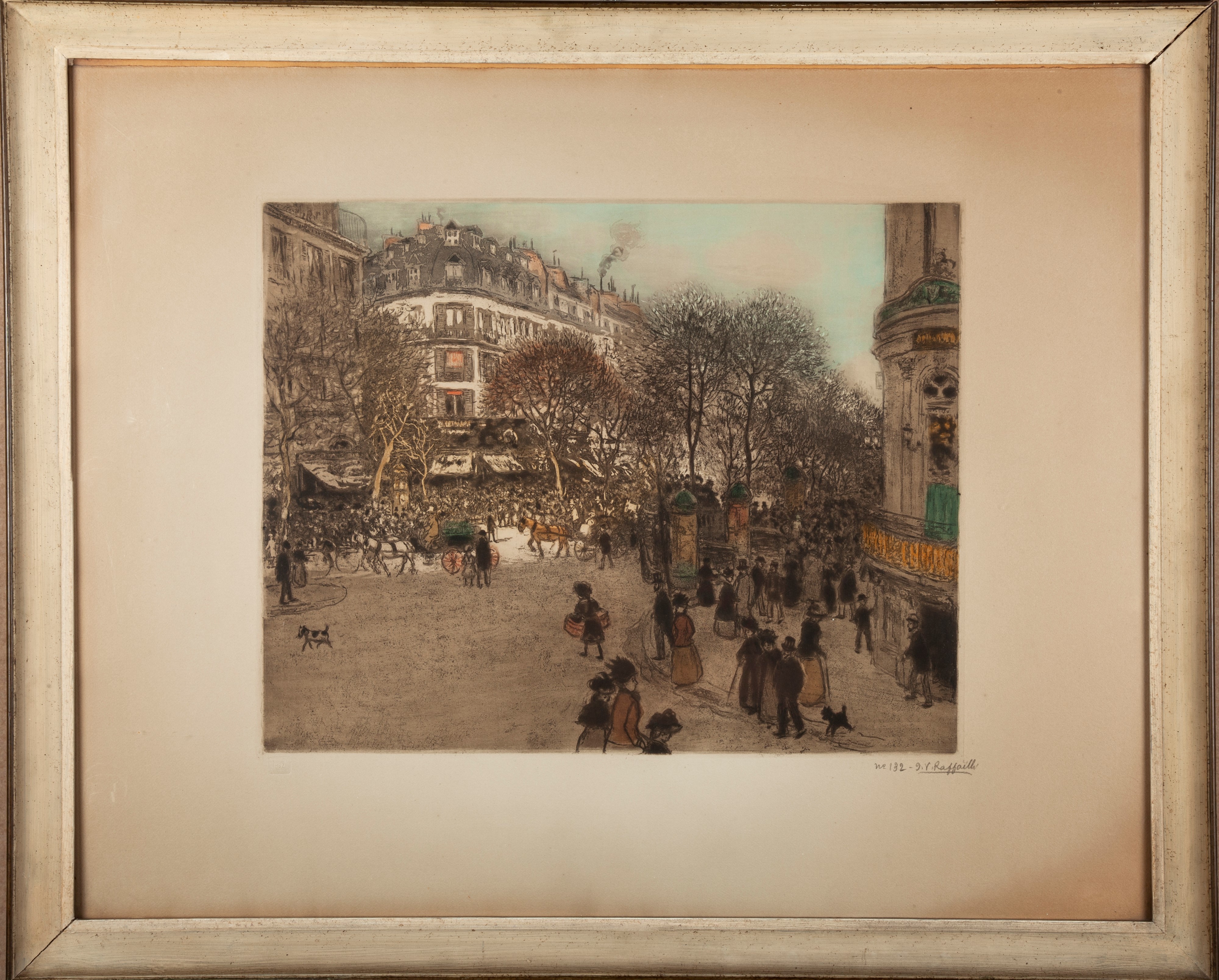 Jean-françois Raffaëlli - Boulevard a Parigi
