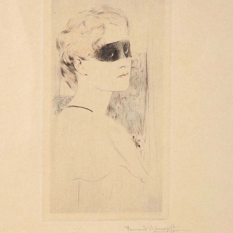 Fernand Khnopff - Donna Mascherata