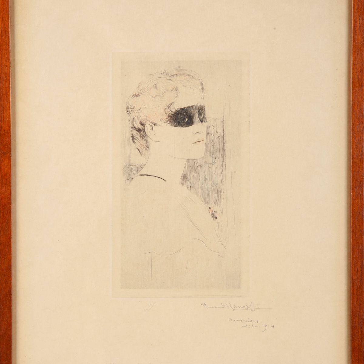 Fernand Khnopff - Donna Mascherata