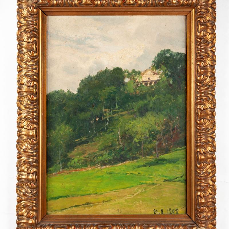 Lorenzo Delleani - La Villa in Collina