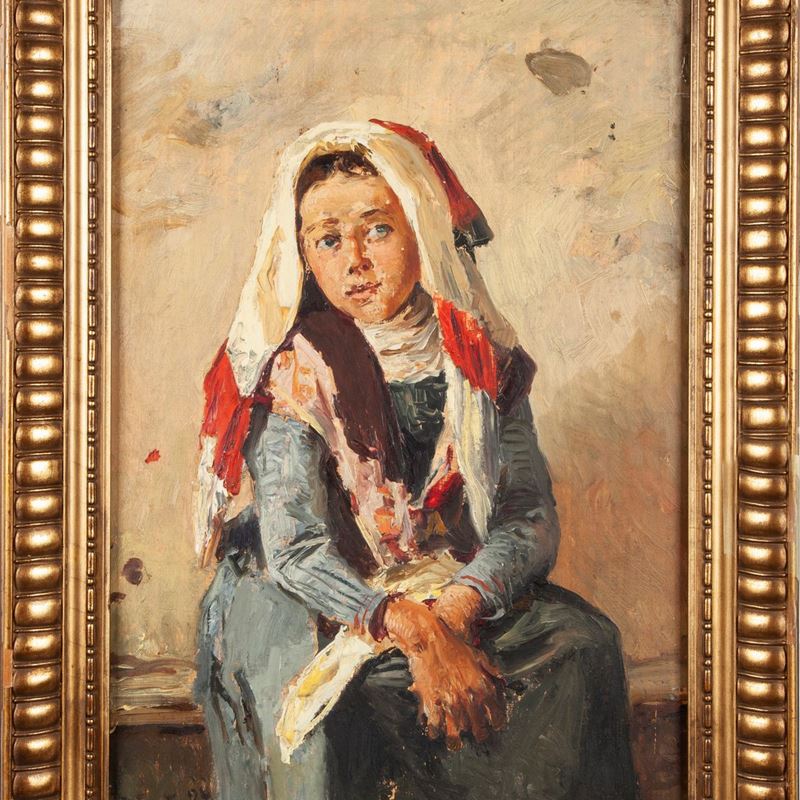 Lorenzo Delleani - Giovane Popolana Piemontese