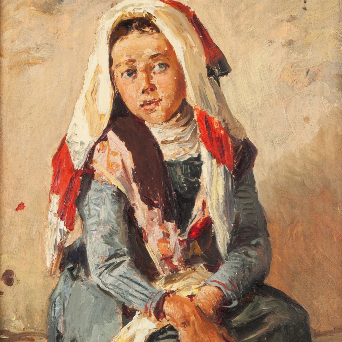 Lorenzo Delleani - Giovane Popolana Piemontese