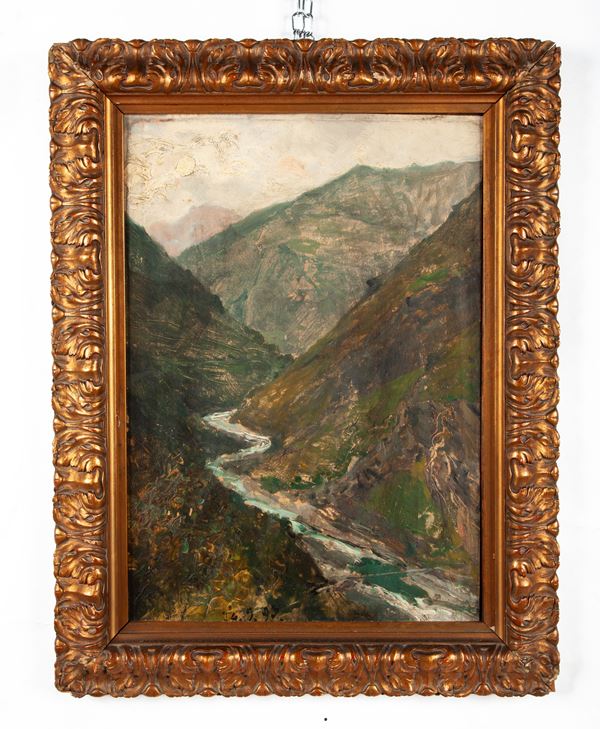 Lorenzo Delleani - Il fiume in fondo alla valle