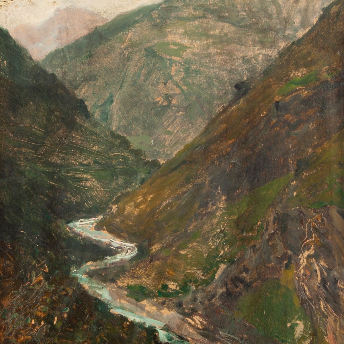 Lorenzo Delleani - Il Fiume in Fondo alla Valle