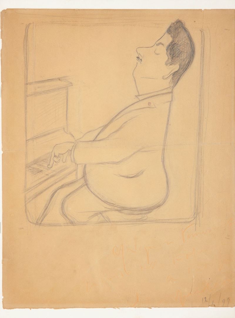 Leonetto Cappiello - Puccini, Studio per Manifesto