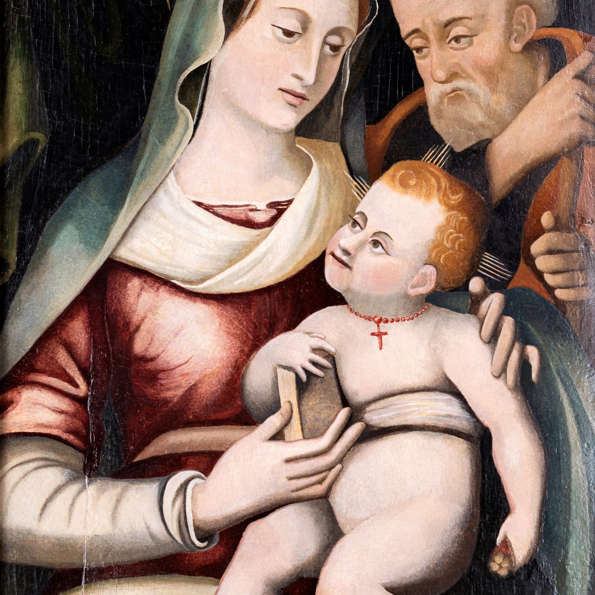 Pittore del XVI Secolo - Sacra Famiglia
