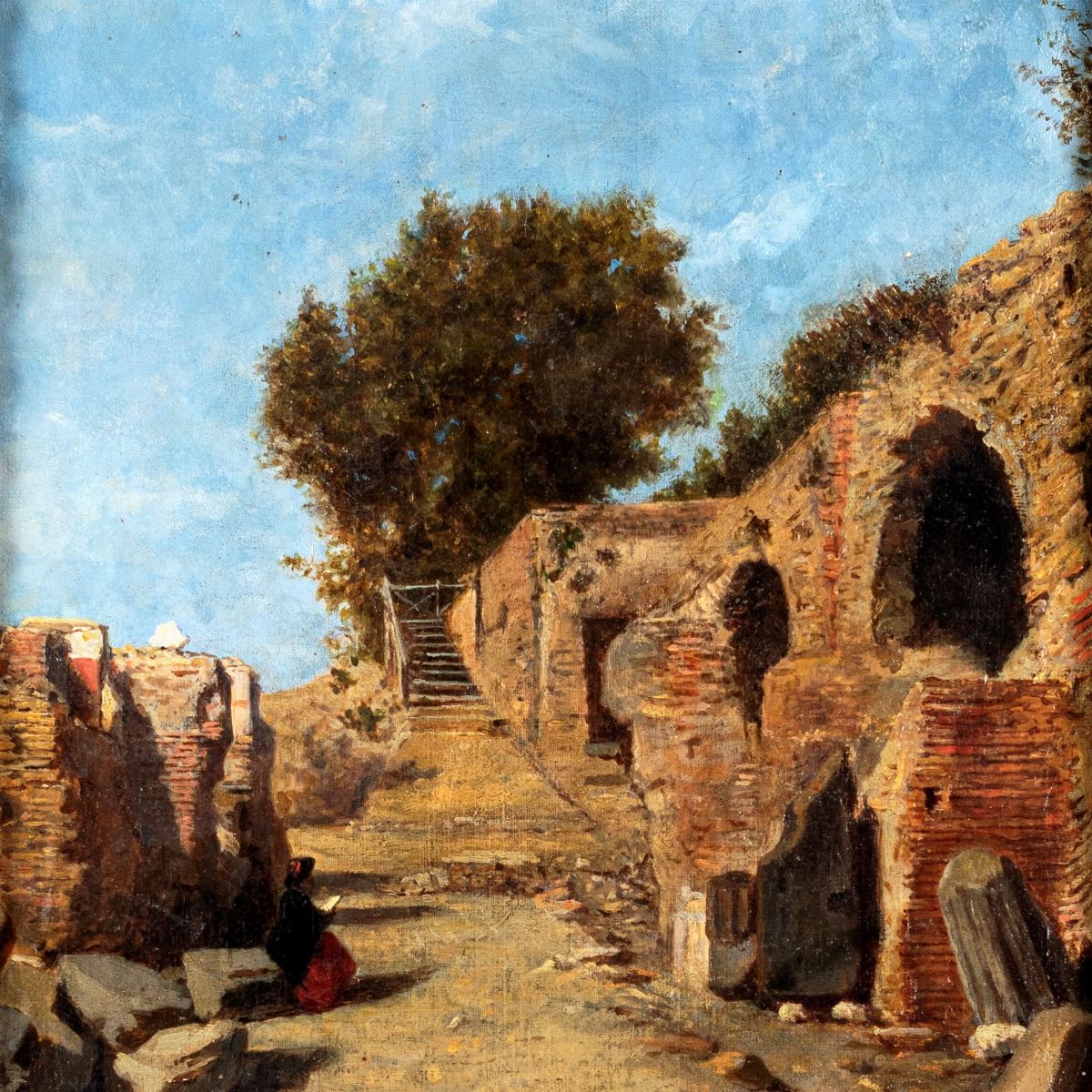 Odoardo Borrani - Rovine in un Parco Archeologico
