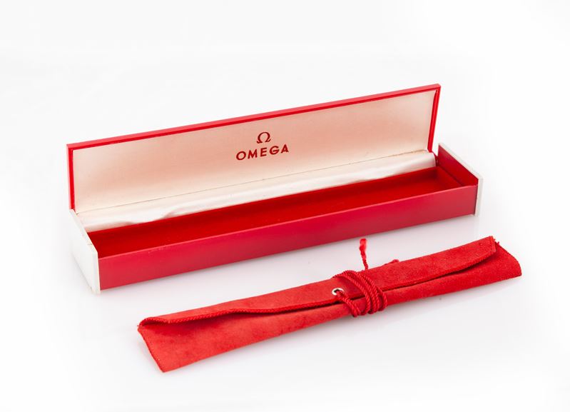Omega - Astuccio Originale per Orologio da Polso da Uomo in Resina e Velluto