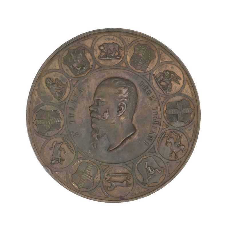 Nicola Farnesi - Medaglia in bronzo “Regno d’Italia – Prima Esposizione Italiana, Firenze 1861”