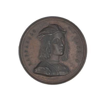 Medaglia in bronzo (1883) per il IV centenario della nascita di Raffaello Sanzio