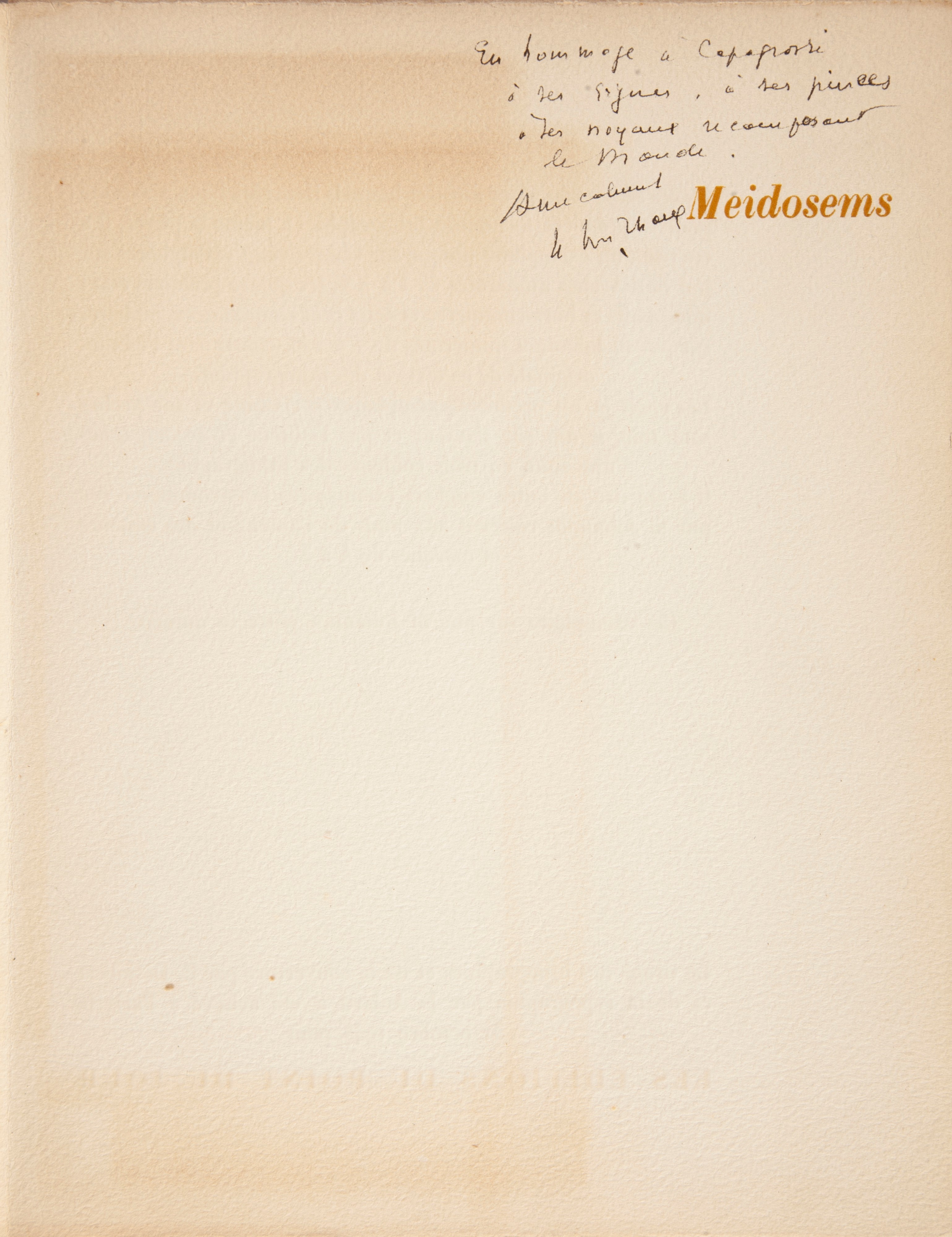 Henri Michaux - Meidosems