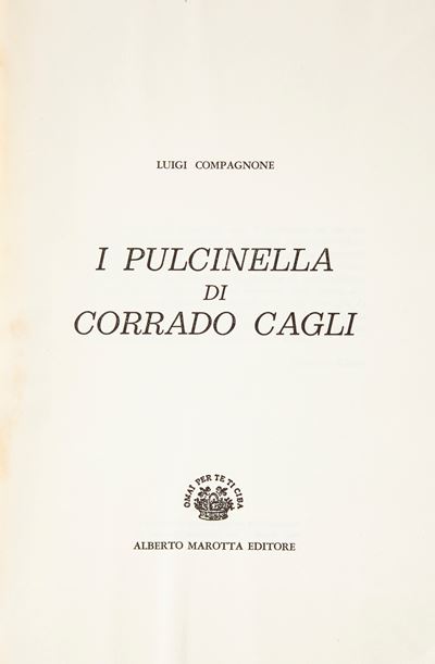 Luigi Compagnone - i Pulcinella di Corrado Cagli