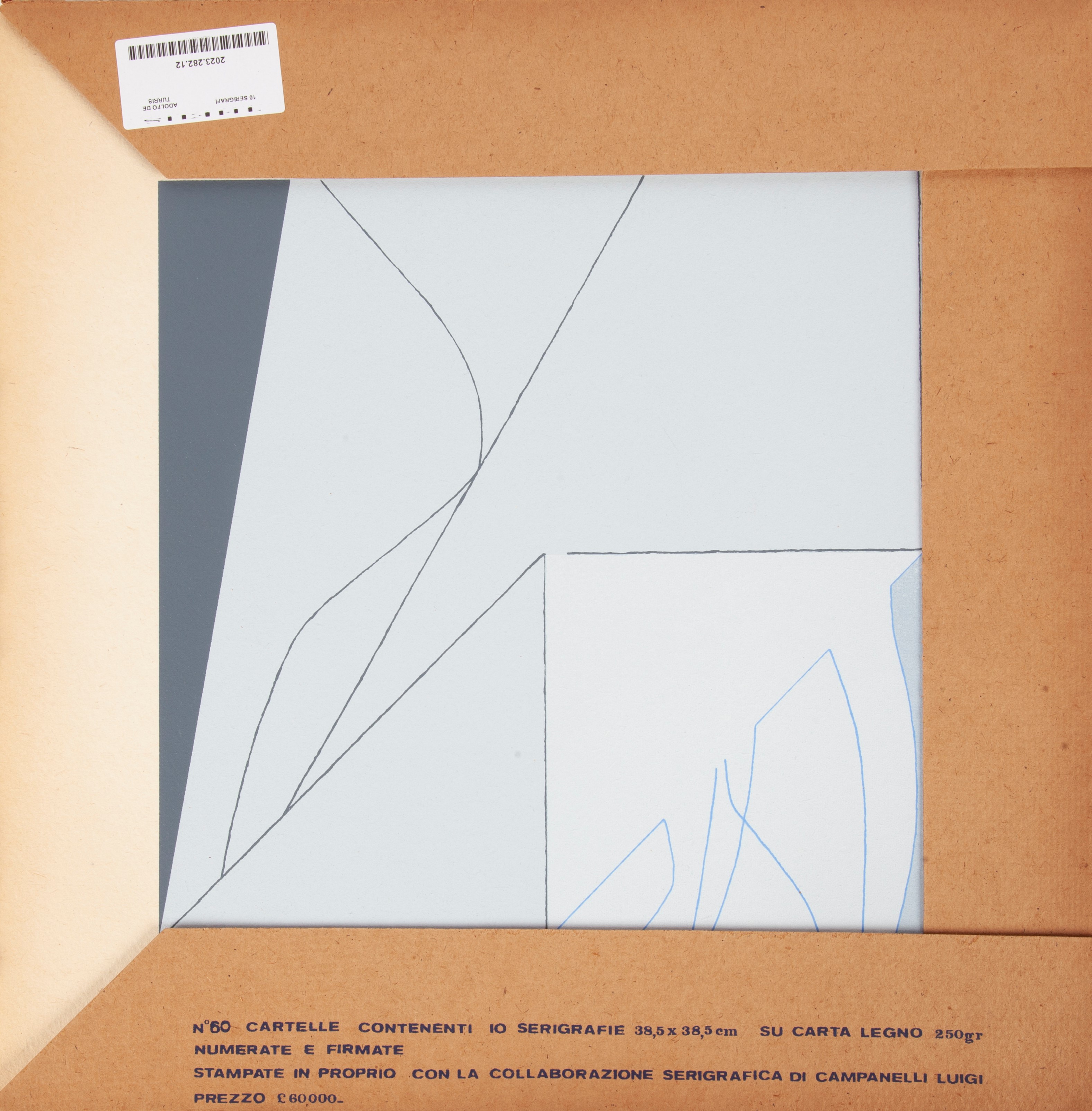 Paolo Ristonchi - Cartella contenente 10 serigrafie a colori su carta legno 250 grammi entro cart...