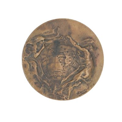 Regno D'italia - Vittorio Emanuele III - Medaglia in Bronzo Celebrativa del Vi Congresso Dell'uni...