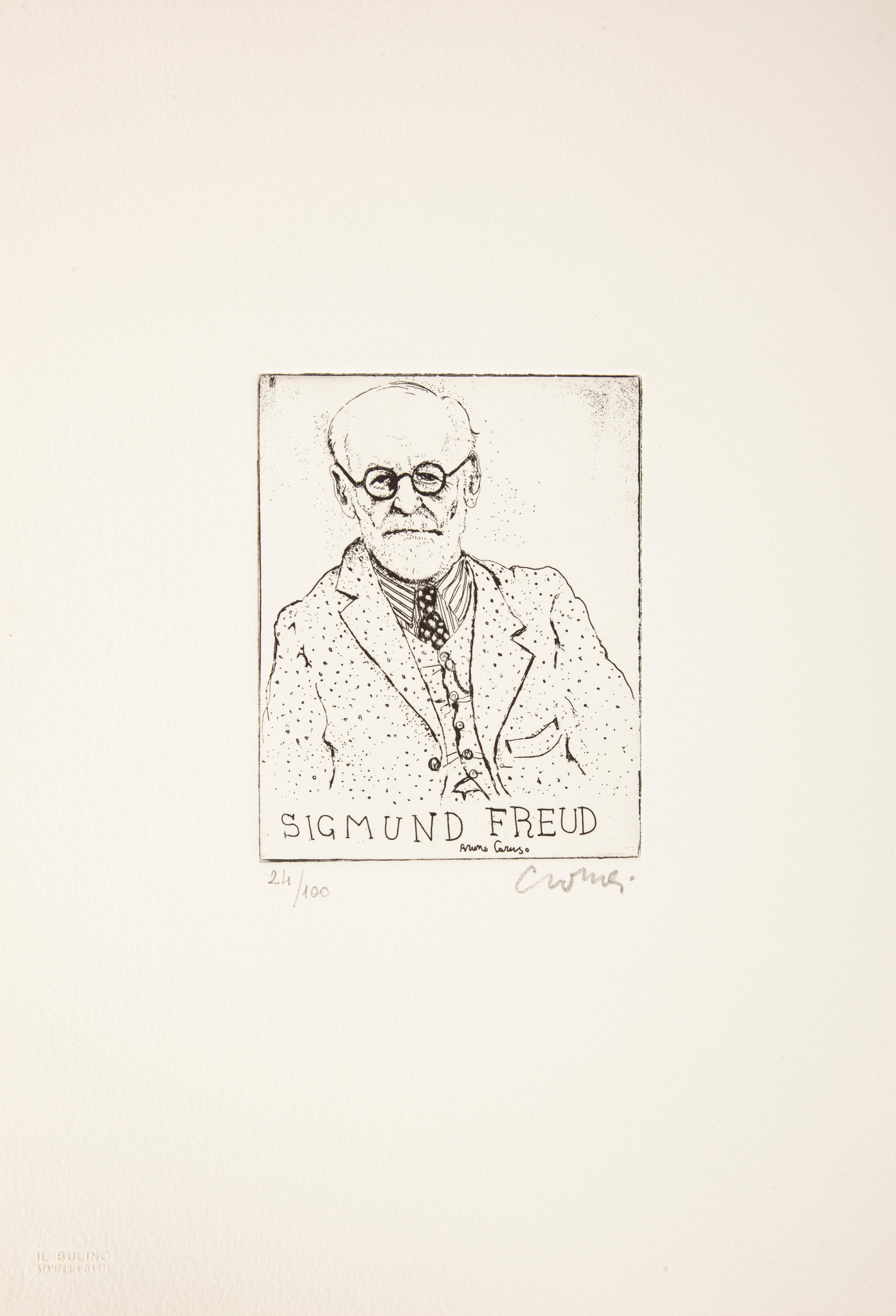Bruno Caruso - Sigmund Freud Mitologia e Arte. con un Testo di Emilio Servadio (edizione a Tiratu...