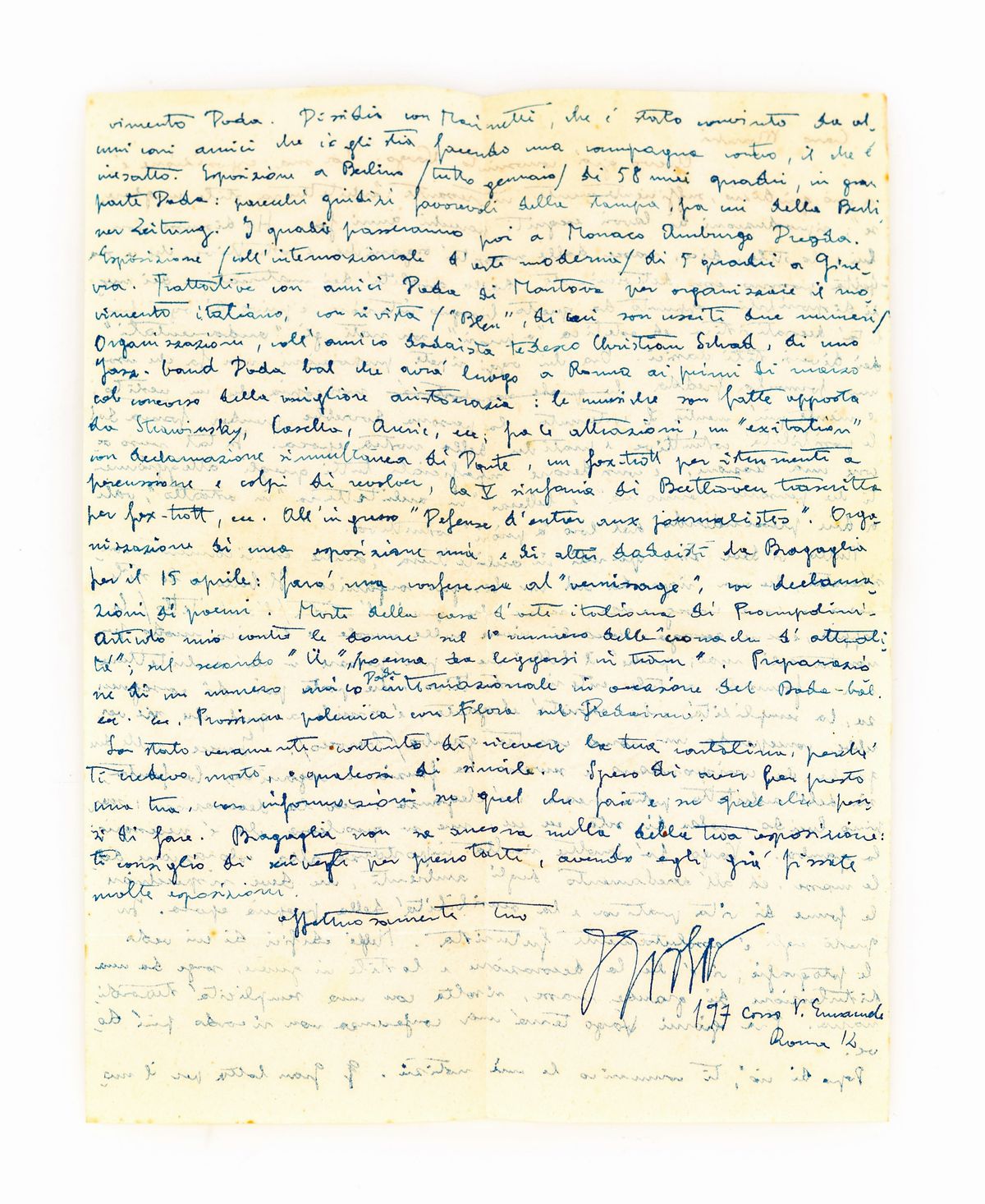 Julius Evola - Arte Astratta. Posizione Teorica / 10 Poemi / 4 Composizioni Da: "dada Archive". C...