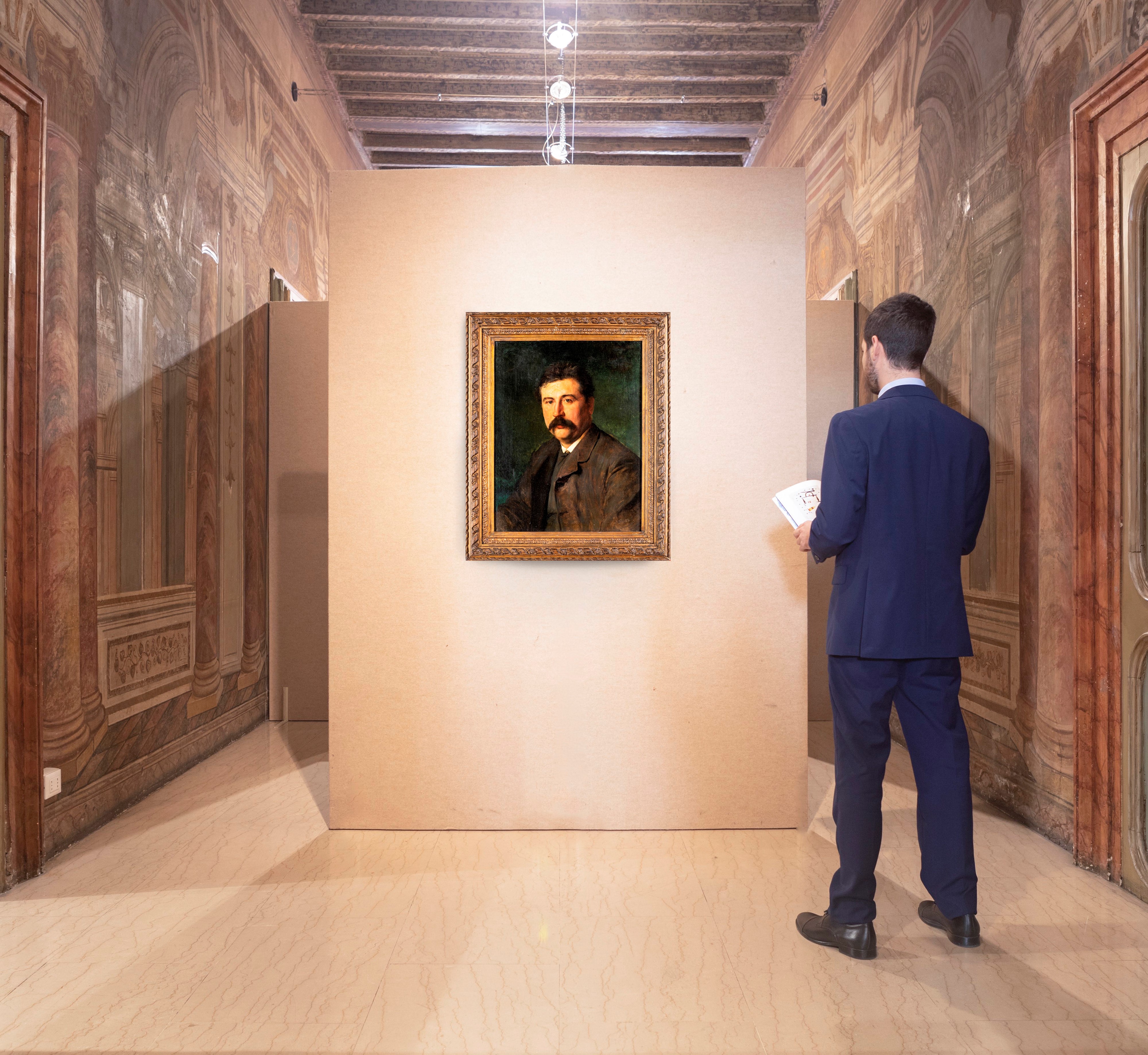 Pittore del XIX Secolo - Ritratto di Gentiluomo