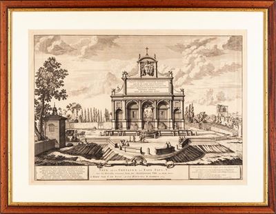 Giovanni Giacomo De Rossi - Veduta della Fontana Dell'acqua Paola sul Gianicolo a Roma