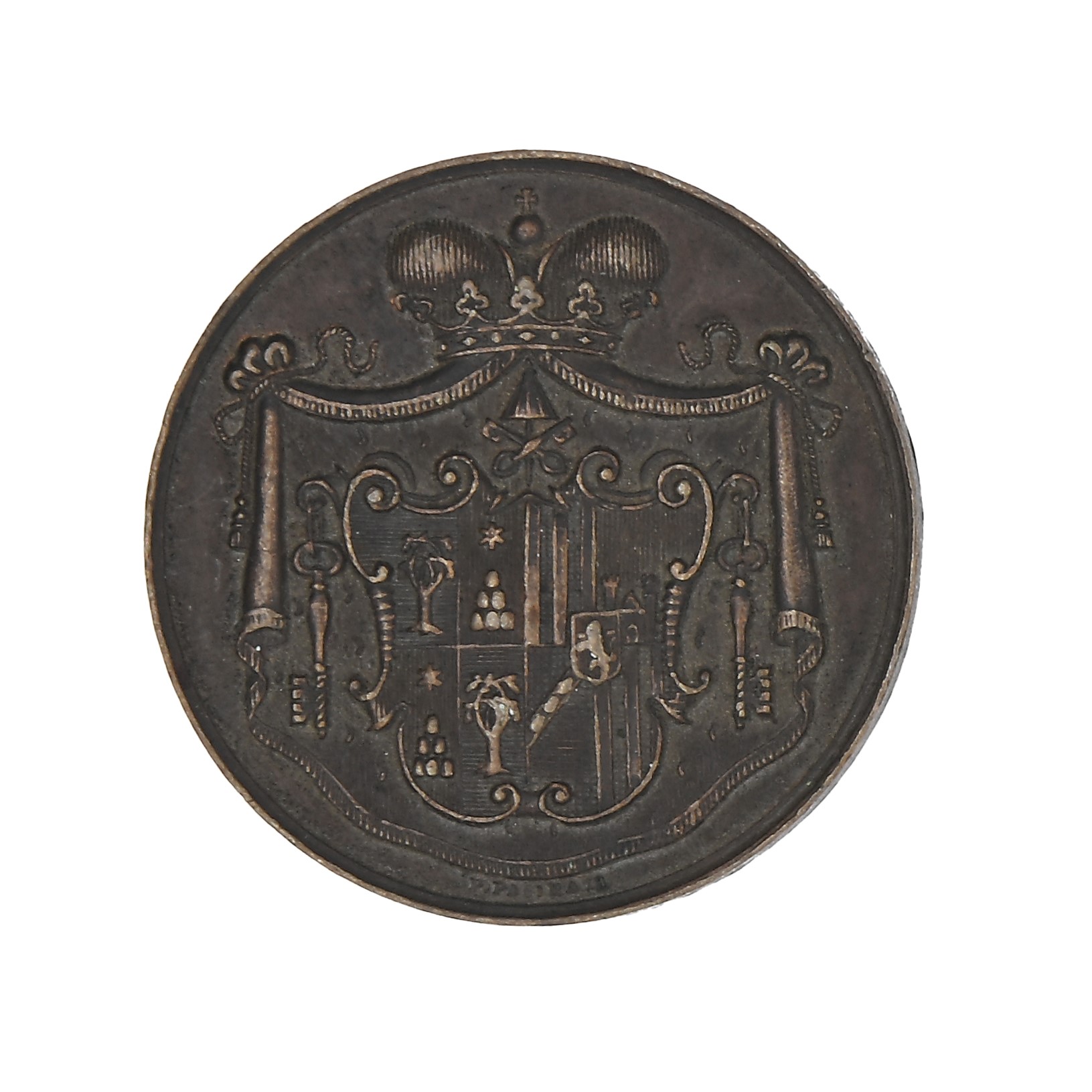 Paolo Pasinati - Medaglia in bronzo “Sede Vacante 1878” – Stato Pontificio