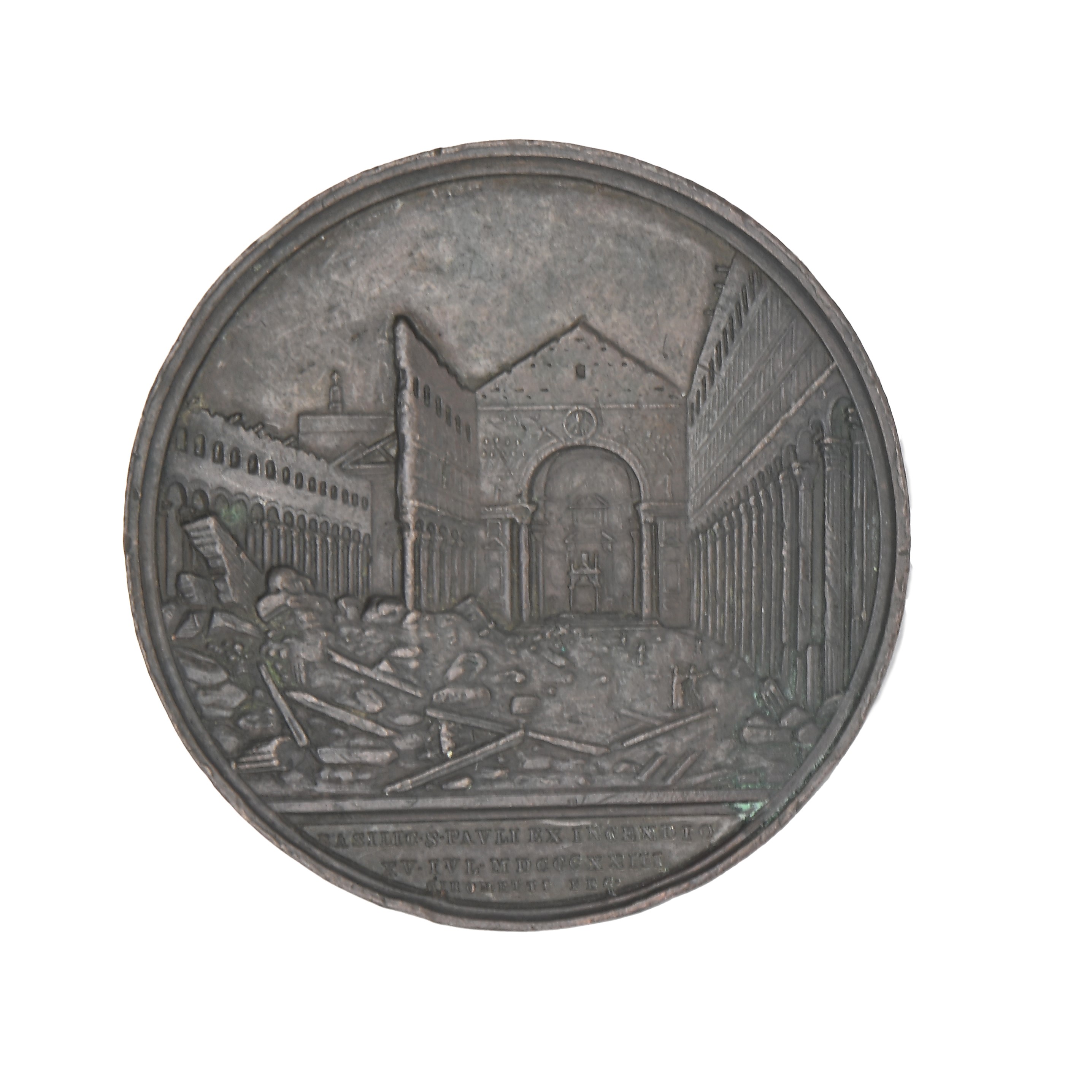 Pietro Girometti - Stato Pontificio - Pio IX - Medaglia Straordinaria in Bronzo del 1858 Commemor...