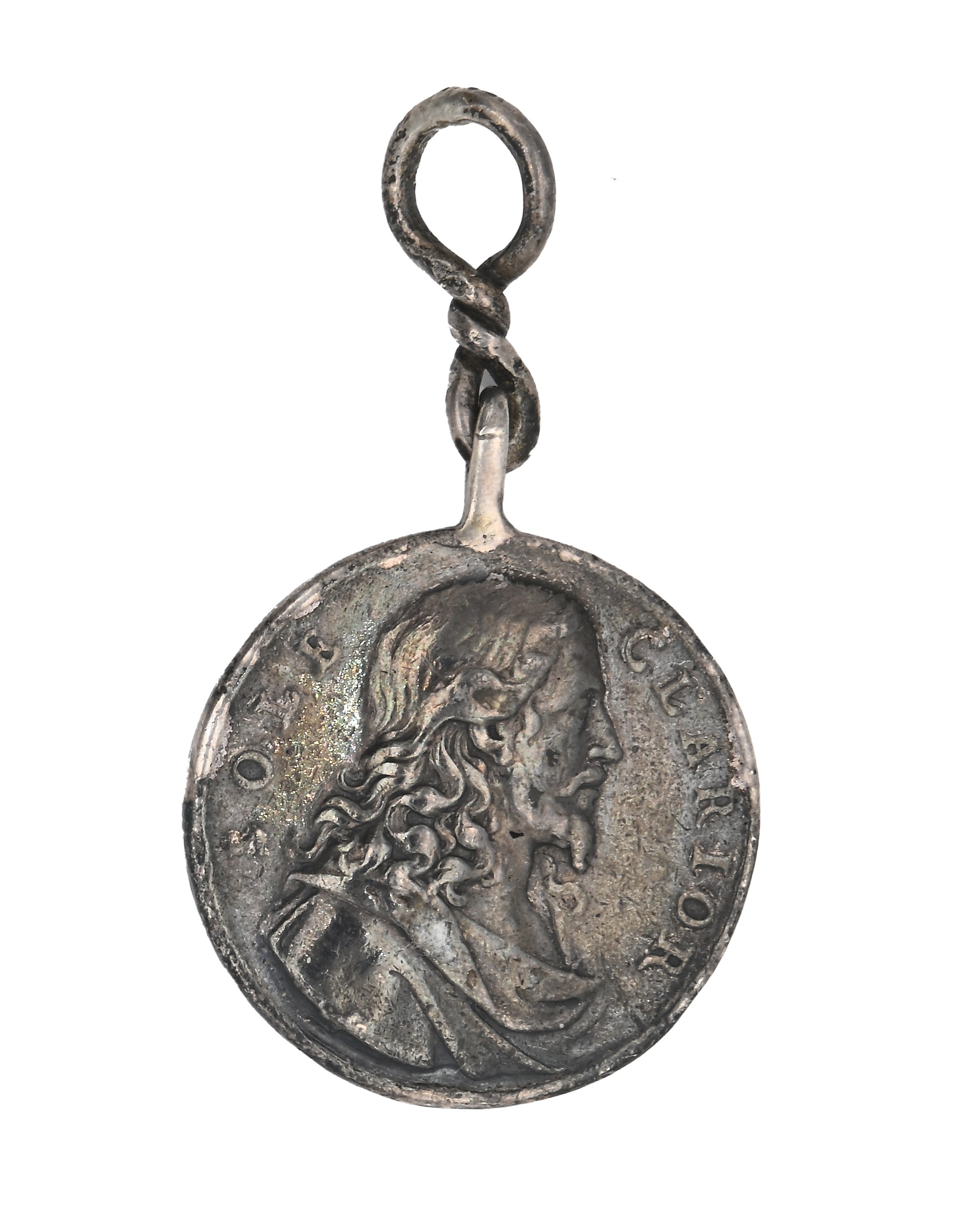 Stato Pontificio - Medaglia Devozionale in Argento Coniata nella Seconda Metà del XVII Secolo Fir...