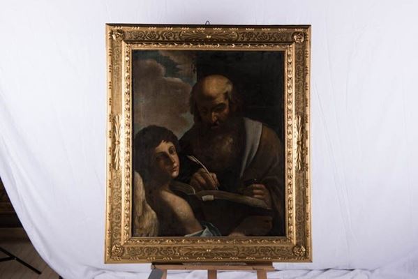 Giovanni Francesco   Barbieri detto il Guercino (bottega) - San Matteo Evangelista