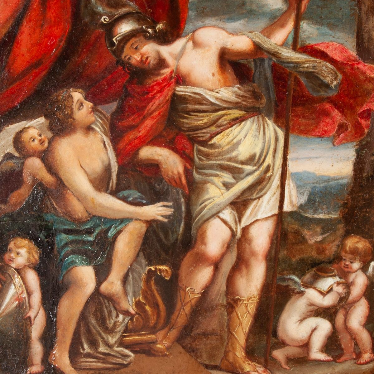 Pittore Romano del XVIII Secolo - Venere Offre le Armi Ad Enea