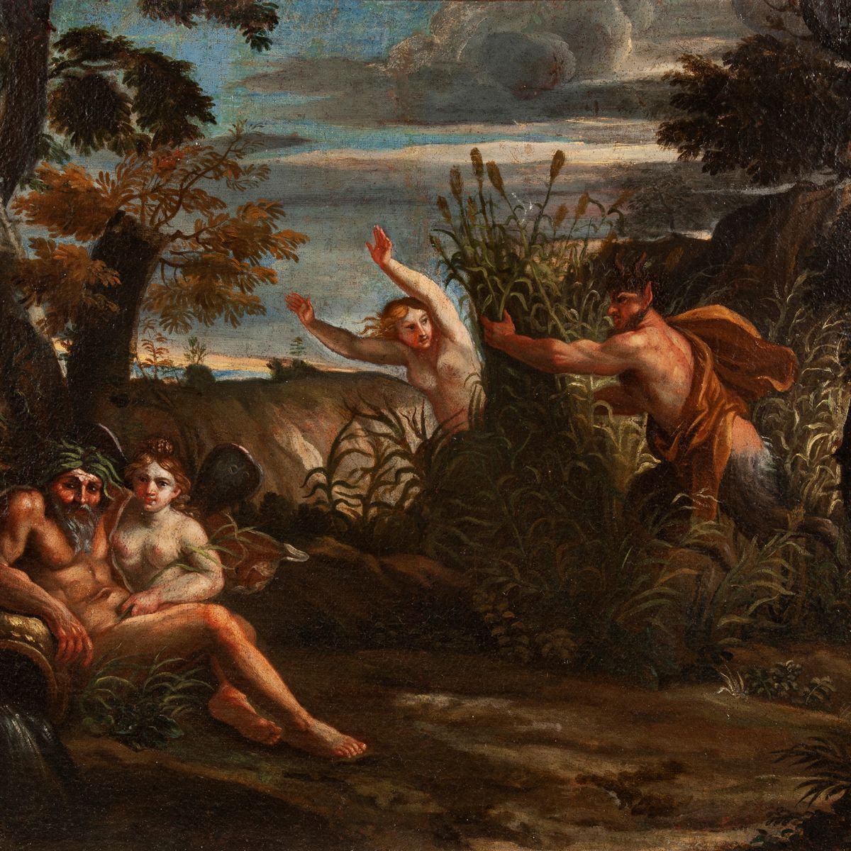 Antonio Francesco Peruzzini - Ninfa Inseguita da un Satiro