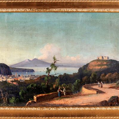 Paesaggio Col Vesuvio