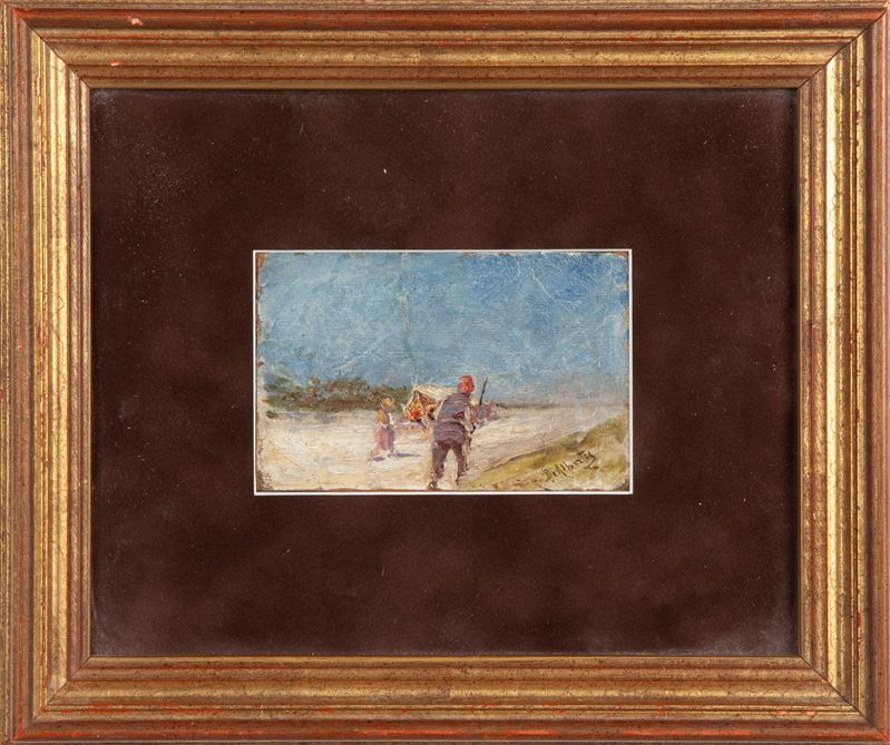 Sebastiano De Albertis - Paesaggio con Figure