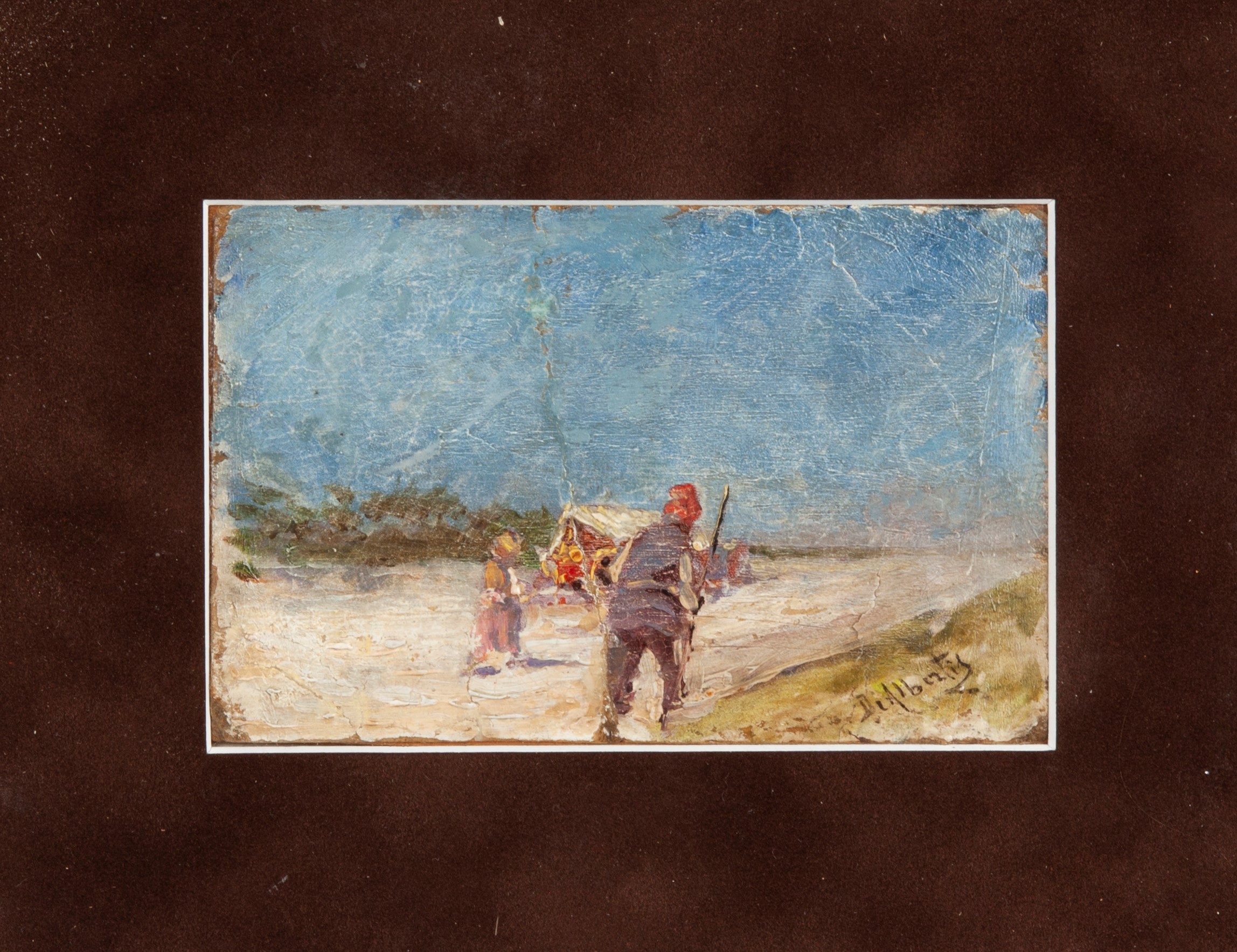 Sebastiano De Albertis - Paesaggio con Figure