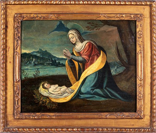 Scuola fiamminga del XVIII secolo - Madonna col Bambino