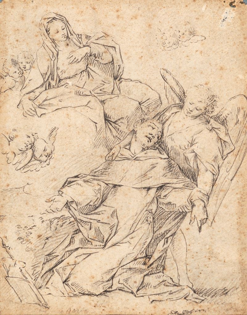 Scuola Italiana del XVII Secolo - San Francesco in Estasi