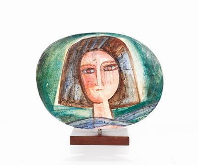 Mattonella in Ceramica "volto"