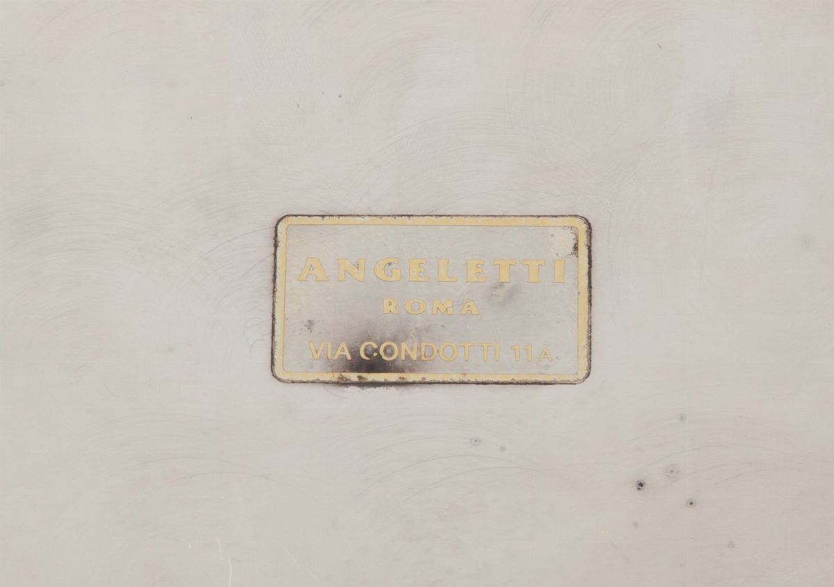 Vassoietto in Argento 800 con Iniziali E.n.