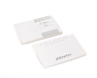 Zenith El Primero - Istruzioni e Libretto di Garanzia del Cronografo Automatico