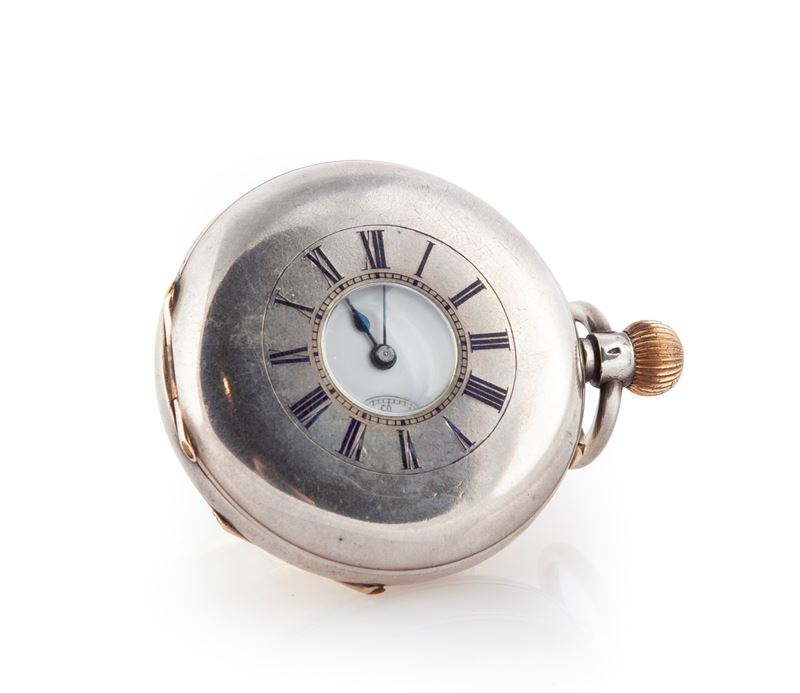 Anonimo - Orologio da Tasca Ad Occhio di Bue in Argento 935/000 da Uomo. Movimento con Scappament...