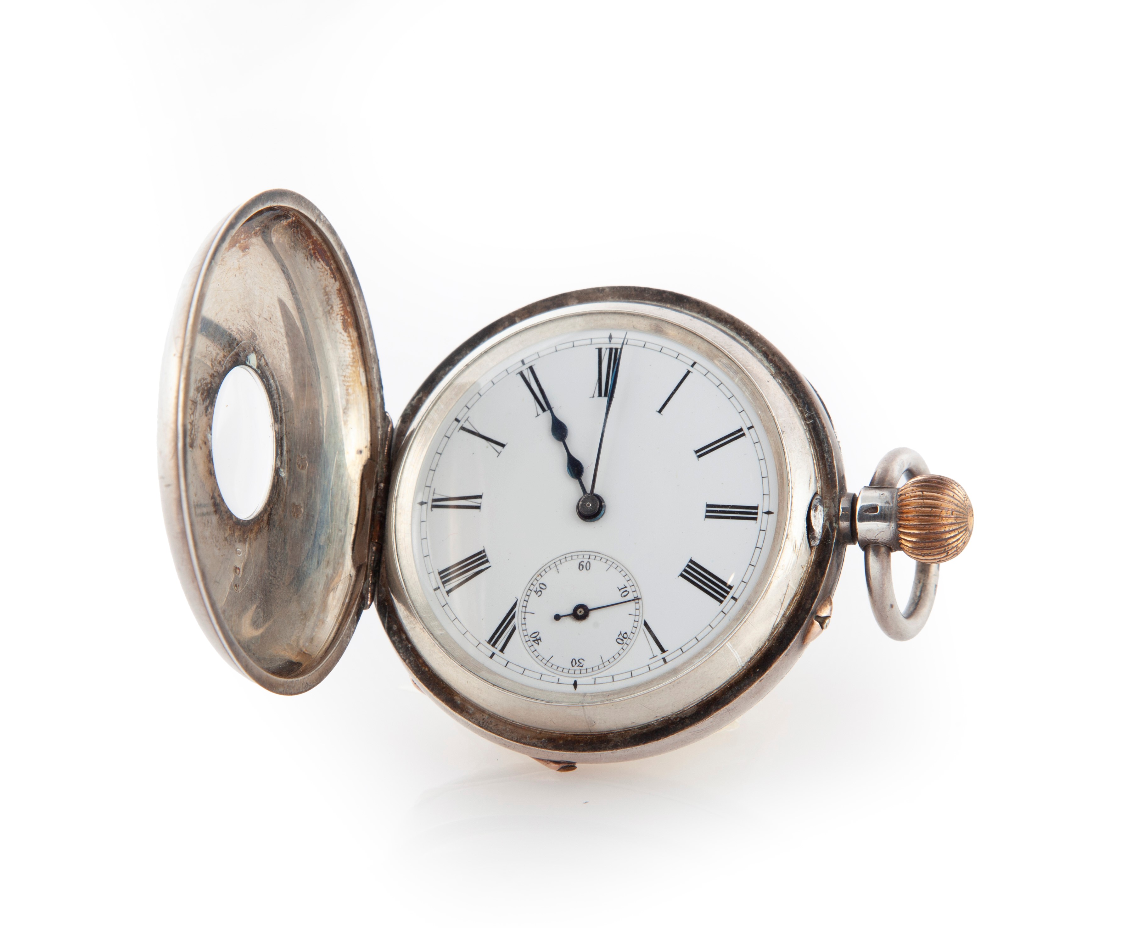 Anonimo - Orologio da Tasca Ad Occhio di Bue in Argento 935/000 da Uomo. Movimento con Scappament...