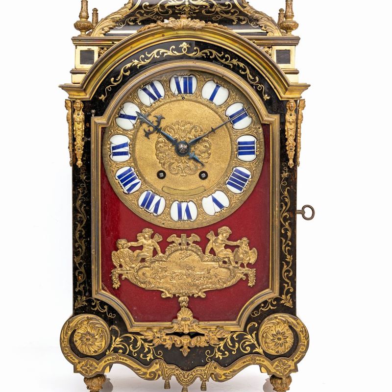 Orologio Boulle in Legno Ebanizzato, Francia, XVIII Secolo