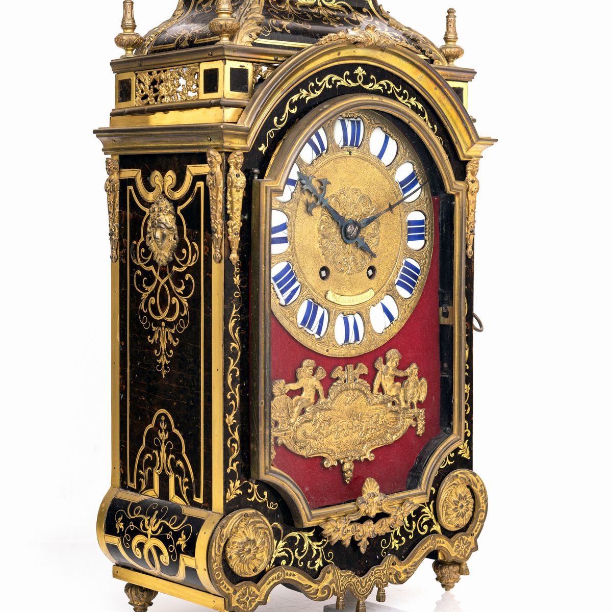 Orologio Boulle in Legno Ebanizzato, Francia, XVIII Secolo