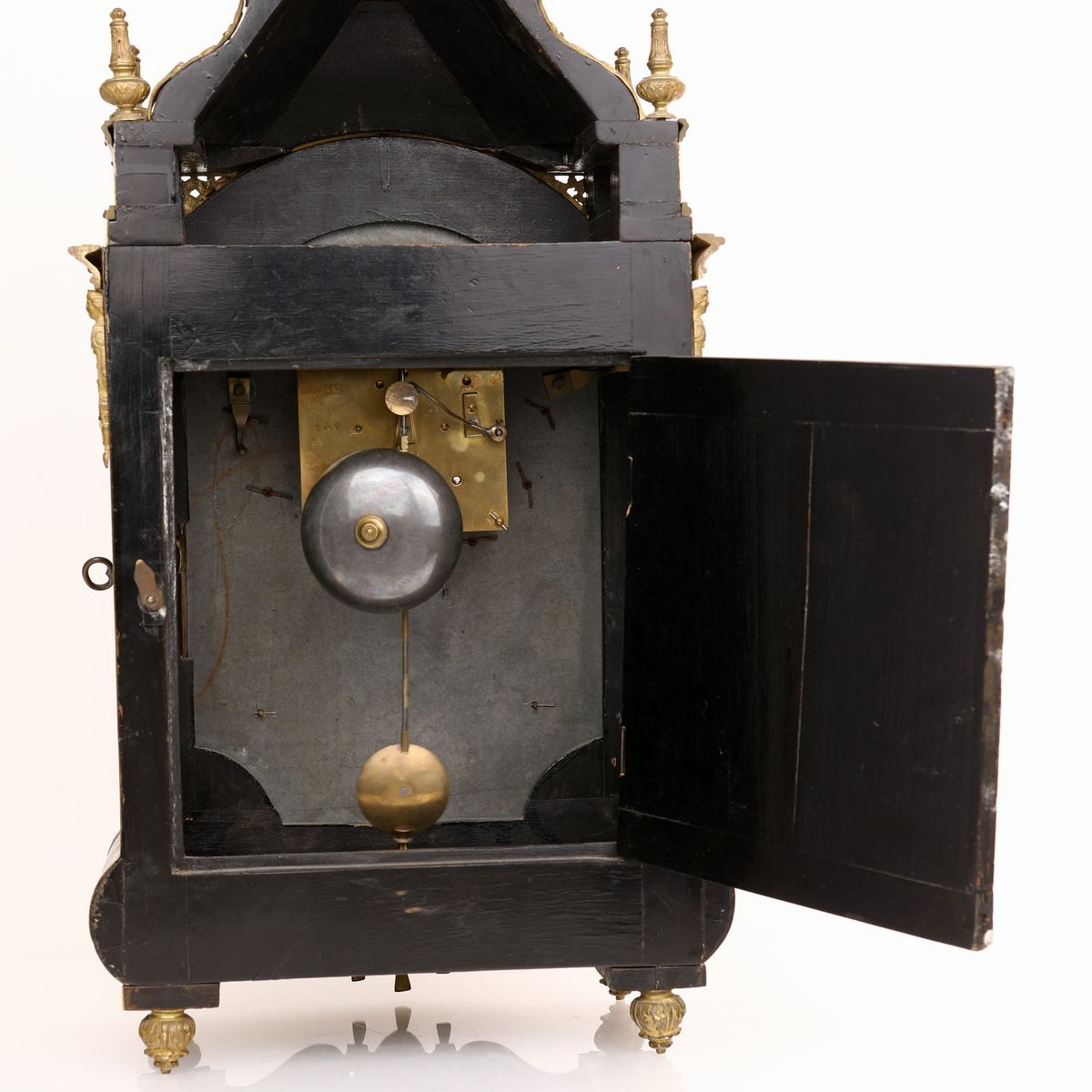 Orologio Boulle in Legno Ebanizzato, Francia, XVIII Secolo
