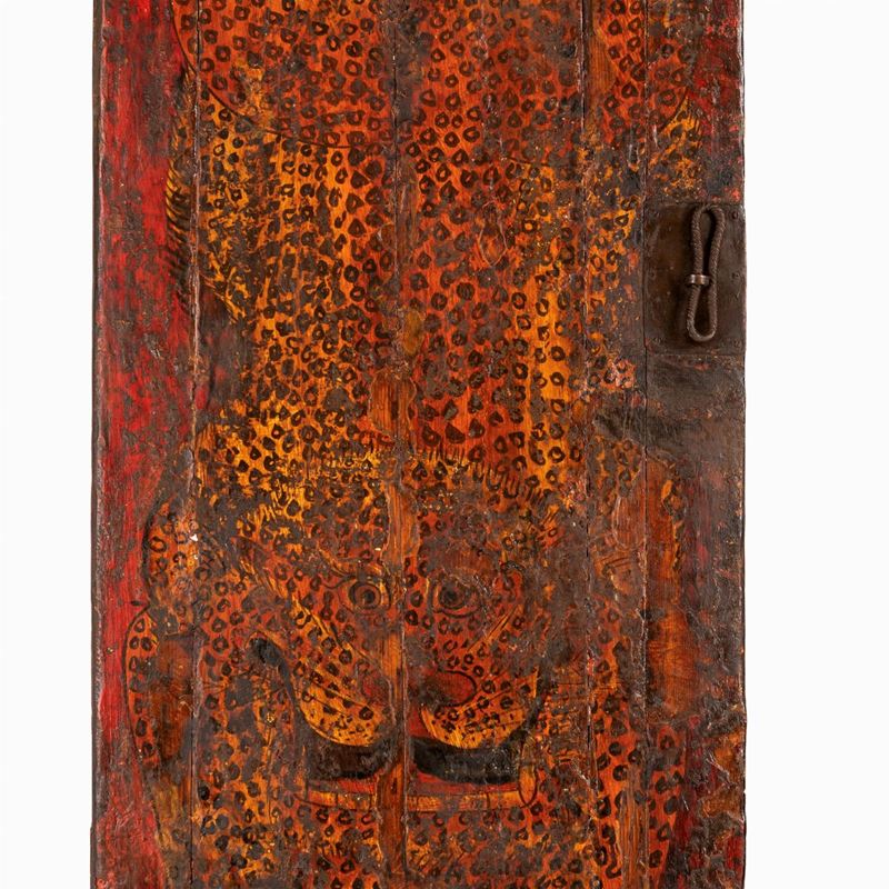 Porta in Legno Dipinto, Arte Asiatica