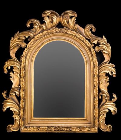 Specchiera in Legno Dorato